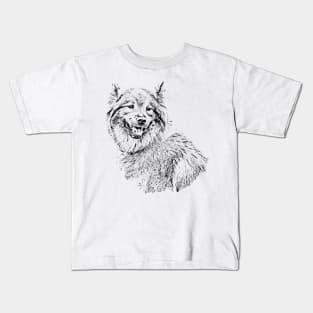 Eurasier - Line Art Kids T-Shirt